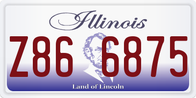 IL license plate Z866875