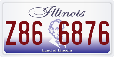 IL license plate Z866876