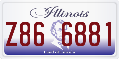 IL license plate Z866881