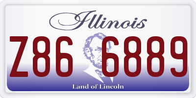 IL license plate Z866889