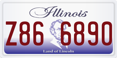 IL license plate Z866890