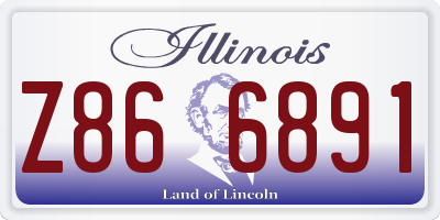 IL license plate Z866891