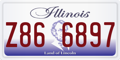 IL license plate Z866897