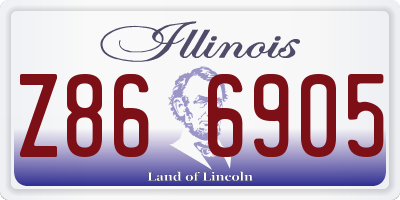 IL license plate Z866905