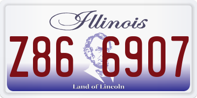 IL license plate Z866907