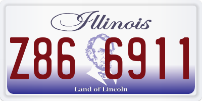 IL license plate Z866911