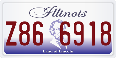 IL license plate Z866918