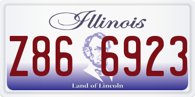 IL license plate Z866923