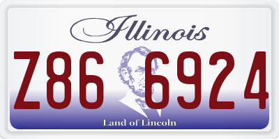 IL license plate Z866924