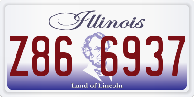 IL license plate Z866937