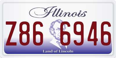 IL license plate Z866946