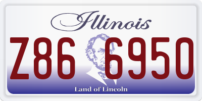 IL license plate Z866950