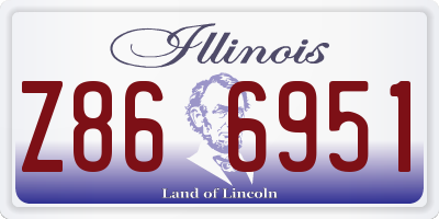 IL license plate Z866951