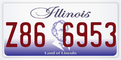 IL license plate Z866953