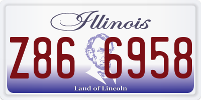 IL license plate Z866958