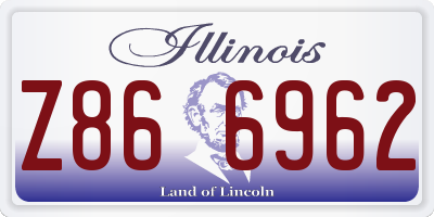 IL license plate Z866962