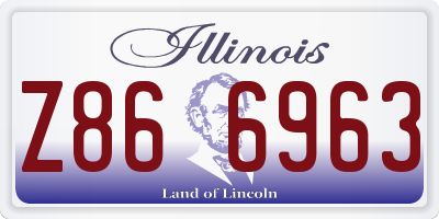 IL license plate Z866963