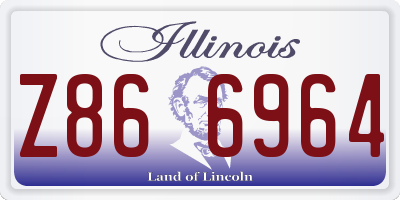 IL license plate Z866964
