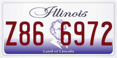 IL license plate Z866972