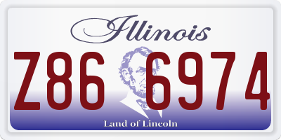 IL license plate Z866974