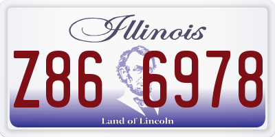 IL license plate Z866978
