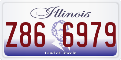 IL license plate Z866979