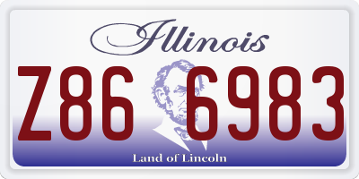 IL license plate Z866983