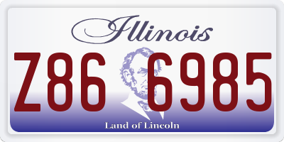 IL license plate Z866985