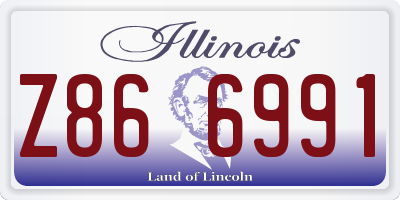 IL license plate Z866991