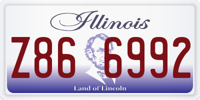 IL license plate Z866992