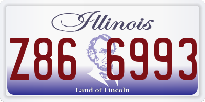 IL license plate Z866993