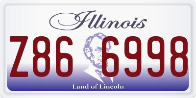 IL license plate Z866998