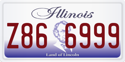 IL license plate Z866999