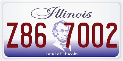 IL license plate Z867002