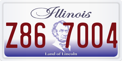 IL license plate Z867004
