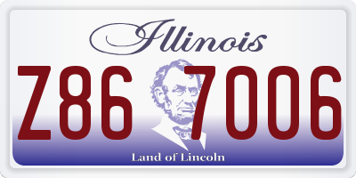 IL license plate Z867006