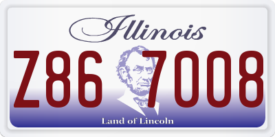 IL license plate Z867008