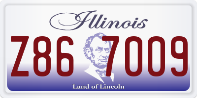 IL license plate Z867009