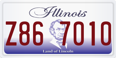 IL license plate Z867010