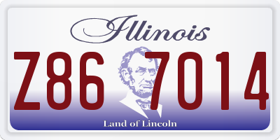 IL license plate Z867014