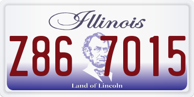 IL license plate Z867015