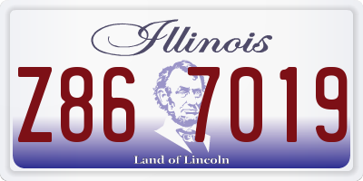 IL license plate Z867019