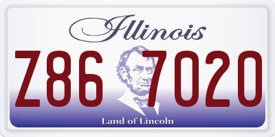 IL license plate Z867020