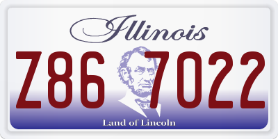 IL license plate Z867022