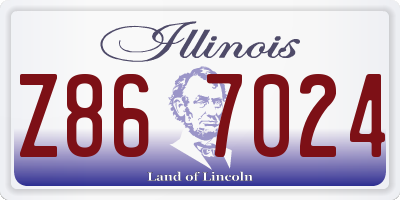 IL license plate Z867024