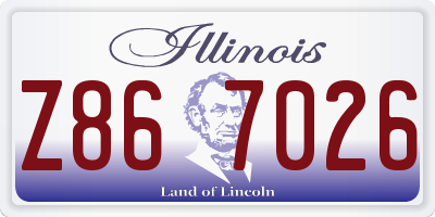 IL license plate Z867026