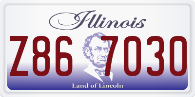 IL license plate Z867030