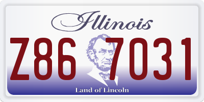 IL license plate Z867031