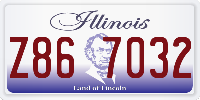 IL license plate Z867032
