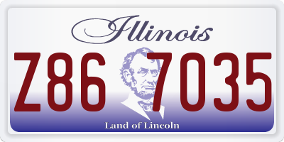 IL license plate Z867035